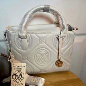 Valentino Orlandi Cream Vegan Satchel